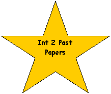 5-Point Star: Int 2 Past Papers